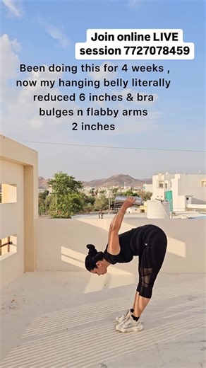 Deepti dhakar | 100% best exercise to lose arms , bra bulge and belly fat all together. Join my LIVE sessions for simple n beginner friendly workout to... | Instagram