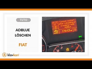 [TUTO] Delete AdBlue warning light – FIAT