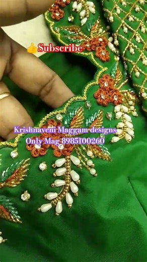 Maggam Work Blouse designs for bridal #fashion #maggam #saree #boutique #embroidery