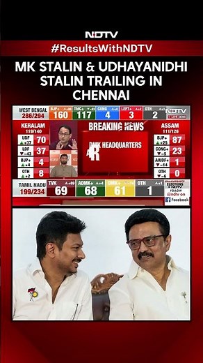 Tamil Nadu Election Results | MK Stalin & Udhayanidhi Stalin Trail As TVK Sweeping Chennai In Trends