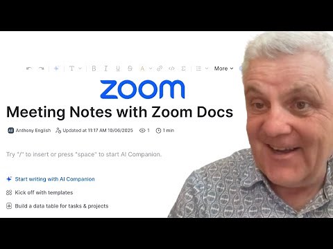 Share Meeting Notes Quickly with Zoom Docs (with AI meeting summary)