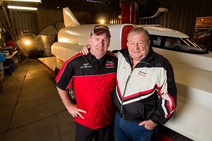 http://www.abc.net.au/news/2016-10-03/warby-prepares-for-second-world-water-speed-record-attempt/7877892 Father-son team Ken and David Warby are preparing for another attempt at the world water speed record. They're building a new jet boat in a shed in Wickham and will start testing soon. The boat can travel at over 500km/h, and the endeavour has an 85% death rate. http://www.abc.net.au/news/2016-10-03/warby-prepares-for-second-world-water-speed-record-attempt/7877892 ABC Grandstand | ABC Newcas