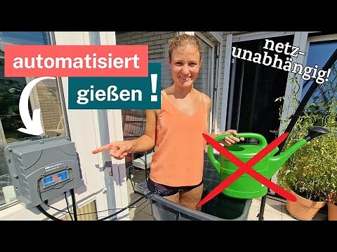 Solar-Bewässerungssystem ohne Wasseranschluss - Balkon und Garten