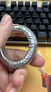 Large stainless steel fidget ring toy#fidgettoys #fidgetslider #Antistress #EDC #fidgetspinner | Fidget Toys