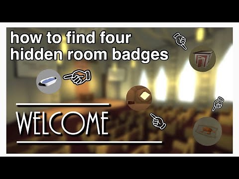 ROBLOX CHRUCH HOW TO FIND SECERT BADGE LOCATIONS- TUB, THE SHED, ELVES, AND THE SECOND LOUNGE