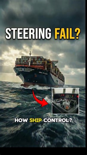 What Happens When a Giant Ship’s Steering Fails?🚢#shorts #ocean