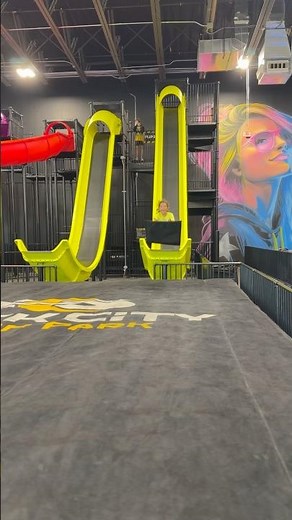 Slick city is the world’s first indoor dry-slide and air court park to mimmick water slides 🛝