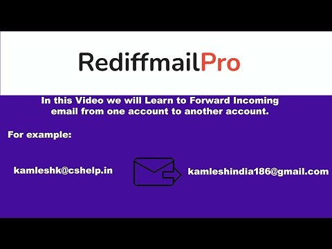 Autoforward Setup for Rediffmail Pro and Rediffmail Enterprise services