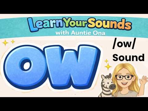 ‘ow’ 'snow' Sound | Phonics for Kids | Blending & Real-Life Examples