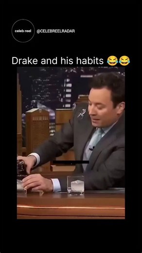 Celeb Reel Radar on Instagram: "While a specific, in-depth discussion about Drake’s personal drinking habits on “Jimmy Kimmel Live!” isn’t a widely documented highlight, Drake has appeared on the show multiple times in segments that indirectly touched upon alcohol or his public persona. For instance, in a famous “Lie Witness News” segment, Drake went undercover in a disguise, asking strangers what they thought of him, including some outlandish fake rumors about his behavior, such as getting drun