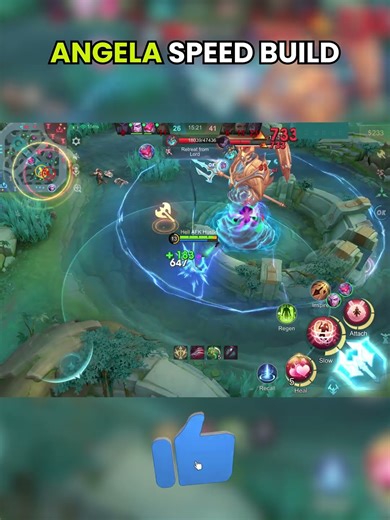 ANGELA speed build 🔥💀 #angela #mobalegends5v5 #moba5v5english #moba5v5pippin