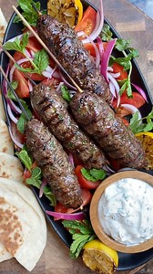 Today, we’re grilliń with Laura's Lean #ad; Grilled Beef Koftas, Middle Eastern style Kabobs. . . . #grilling #grillingseason #grillingrecipes #allnatural #NVREVR #foodies #cookingwithshereen #homemade #homemadefood #cookfromscratch #middleeastern #koftas #kabobs | Cooking with Shereen