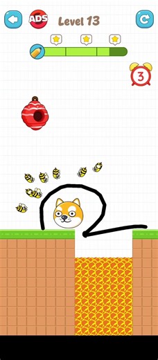 save dog from bee#game#bee#a ddictivegame#gameplay#honey...