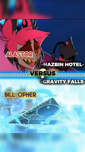 ALASTOR (HAZBIN HOTEL) VS BILL CIPHER (GRAVITY FALLS) #edit #vs THIS IS FIRST EDIT IN CAPCUT
