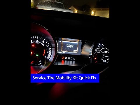 How to Clear the Mustang Service Tire Mobility Kit Warning