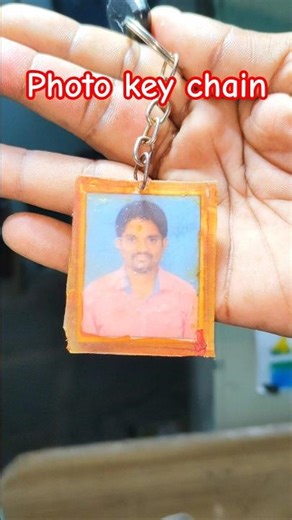 Photo key chain with glue | Photo key chain idea | How to make photo key chain