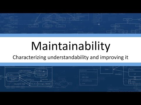 Maintainability - Characterizing and improving understandability