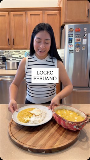 Heisil on Instagram: "Locro Peruano | Peruvian Locro 😮‍💨🤌🏻 Ingredients: 1 acorn squash, peeled and cut into cubes 1 russet potato, cut into cubes 1 cup chicken broth @kettleandfire 1 ear of corn, kernels removed 1/4 cup evaporated milk @carnationmilks 2–3 garlic cloves, minced 1 small onion, chopped 1–2 tablespoons yellow chili paste (ají amarillo) Fresh or frozen huacatay (or substitute: 1 tbsp cilantro + 1/2 tsp mint + a little parsley) Cubes of queso fresco @ca