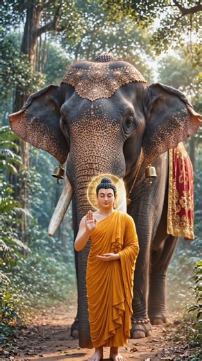 "The Angry Elephant Who Bowed Before Buddha | The Miracle of Nalagiri"