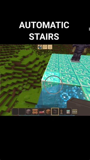 AUTOMATIC STAIRS #shorts #trending #minecraft #gaming #filtro #alightmotion #ytshorts