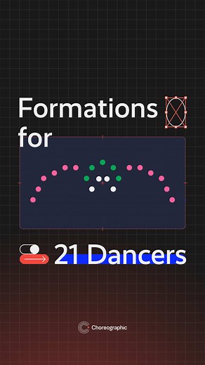 Engaging Dance Formations for 21 Dancers