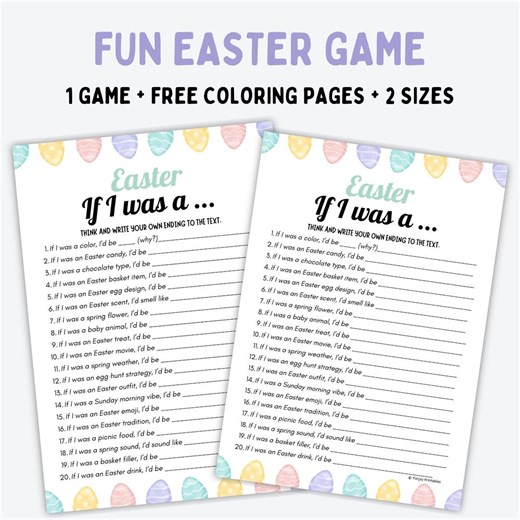 Easter Writing Activity Printable, Easter Writing Prompts for Kids, Spring Writing Worksheet, Classroom Easter Activity, Instant Download - Etsy