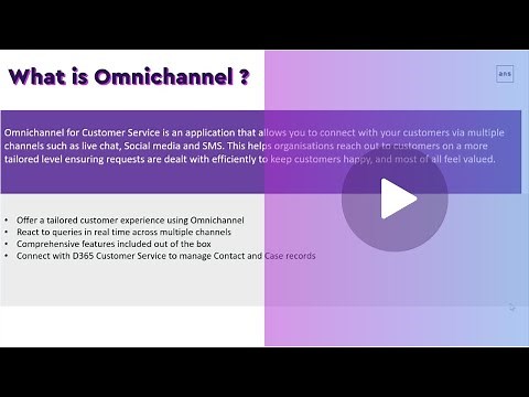 What is Dynamics 365 Omnichannel for Customer Service?