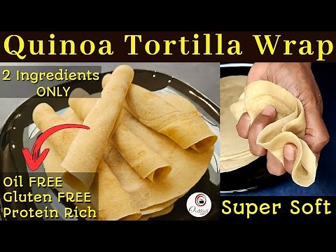 2 Ingredient Quinoa Wrap | Quinoa Flat Bread | Gluten Free Recipes