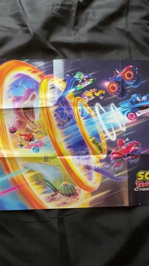 Sonic The Hedgehog sonic racing crosswords poster