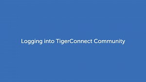 Logging into TigerConnect Community