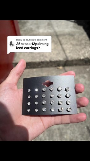 Replying to @zo.findz omsim gar kaya icheckout mo na bago ka maubusan iced earrings #icedearrings #earringsiced #icedearringsformen #earringsformen #magneticearringsformen #cliponearrings #magneticearrings #silverearrings