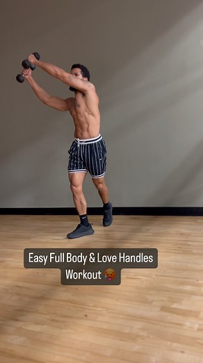 WorthyFitQ on Instagram: "Easy Full Body & Love Handles Workout‼️ Light Dumbbells Required🎯 1 Min. Each Exercise For 5-10 Sets🎯 Share & Save🎯 Have you been enjoying my content but need a more structured program to help you achieve your fitness goals? 💪🏽🌟! Join my transformative online 6-week full body training program today and embark on a journey to be a healthier, stronger you. With full training videos, 90-day access, healthy meal, smoothie, juice recipes, sample meal plans, and expert