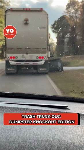 Trash Truck Attempt Turns Hilarious as Trash Can Gets Knocked Over