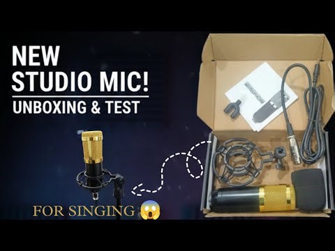 BM 800 MICROPHONE unboxing and use for singing