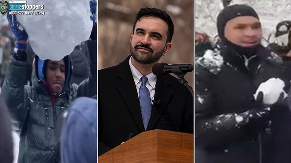 Mamdani claims snow attack on NYPD officers 'looks like a snowball fight'