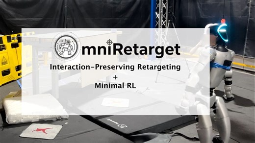 OmniRetarget：人形机器人交互保持数据引擎｜2025【亚马逊】