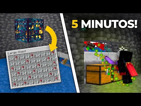 Granja de EXPERIENCIA con SPAWNER de ARAÑAS Minecraft 1.20 JAVA - En 5 MINUTOS!