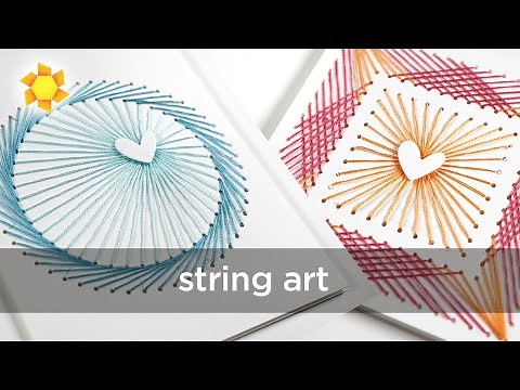String Art (with embroidery threads and dies)