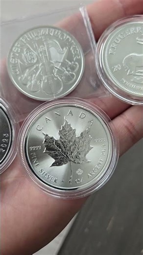 More 1oz 2025 Silver Coins added to the stack!!! #preciousmetals #silvercoins #silverstacker