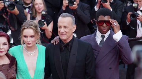 Tom Hanks speaks at live event