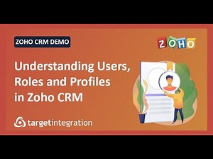 User, Roles and Profile in Zoho CRM | Comprehensive video