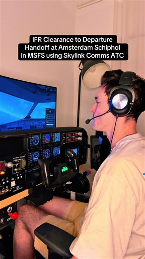 Amsterdam IFR Clearance Demo in MSFS 2024