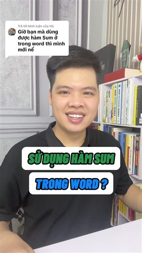 480K views · 5K reactions | Cách dùng hàm sum trong word #word #wordtips #sum | Chuyên trang hỗ trợ PMKT | Facebook