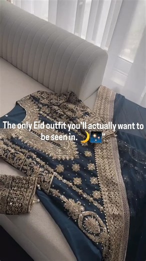 Libass on Instagram: "Eid collection 🌙 Code: Jk2700 Step into elegance with our latest Faux Georgette collection. ✨ From the heavy sequence embroidery to the delicate Revet Moti details, this set is designed to make heads turn. 💃✨ Fully stitched and ready to wear—because you deserve to shine without the wait. 🥂 Details: 🌸 Top: Faux Georgette (47-48”) with Micro Cotton inner 🌸 Bottom: Matching Georgette with elastic comfort (40-41”) 🌸 Dupatta: Sequence work with lace border 🌸 Sizes: M(38),