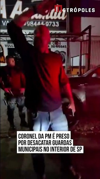 Coronel da PM é preso por desacatar guardas municipais no interior de SP
