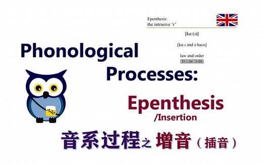 【语言学】增音（插音）| Phonological Processes: Epenthesis (or ‘Insertion’)