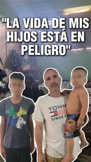 🗣️ "Es la vida de mis hijos la que está en peligro" 👉 Lázaro Yunier del Castillo y sus seis hijos viven en un albergue improvisado de La Habana, sin condiciones mínimas. 👉 Sin embargo, su principal temor es la madre de sus hijos, quien ha intentado quitarles la vida varias veces debido a problemas psiquiátricos. | CubaNet Noticias