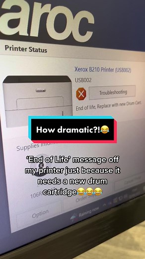 And I thought I was the drama queen 😂😂 #dramatic #dramatictiktok #howdramatic #drama #printer #computer #work #dramaqueen #funny #humour #dellcomputer #dell #apple #applecomputer #macbook #livdainton #today #inkcartridge