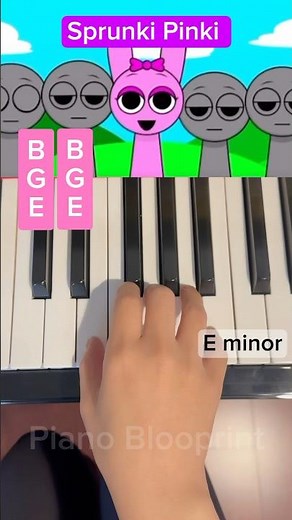 Sprunki Pinki with Bunny Ears Says Happy Easter 🐰🐣 | Piano Tutorial #incredibox