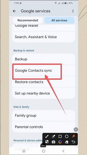 🔄How to Sync Google Contacts or Remove From Google✅